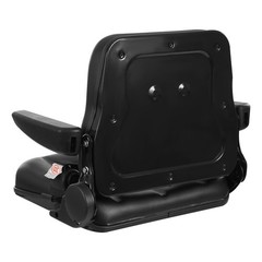Adjustable Forklift Seat Seatbelt Armrests 220 lbs Capacity Reclining Backrest