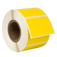 ZEBRA ELTRON 1.5×1 COLOR 1-1/2″ x 1″ YELLOW Direct Thermal Labels -100 Rolls/520