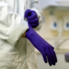 100 Large 4mil Indigo Blue Nitrile Medical Exam Gloves Latex Free Powder Free
