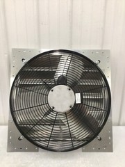 Dayton 484X46 Shutter Mount Exhaust Fan, 24 In Dia Blade, 1/4 Hp, 1 Phase