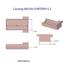 Clausing Mk100 Metal Lathe Chip Tray Pan – Under‑Carriage Sliding Chip Catcher