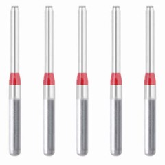 Cylindrical, End Cutting Only 1 mm Dia Fine Grit Diamond Bur 5/Pack [1573-EXF]