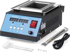 Lead-Free Titanium Solder Pot 500W Dual Digital Display 2.3kg Capacity 600°C Max