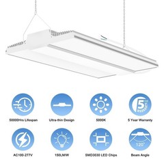 400W LED Linear High Bay Light Commercial Ceiling Fixture 60000LM 5000K 100-277V