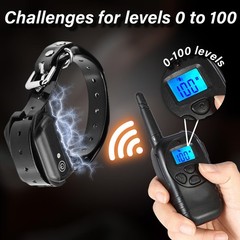 Electric Shock Chastity Sex Collar with 100 Levels Adjustable Current BDSM El…