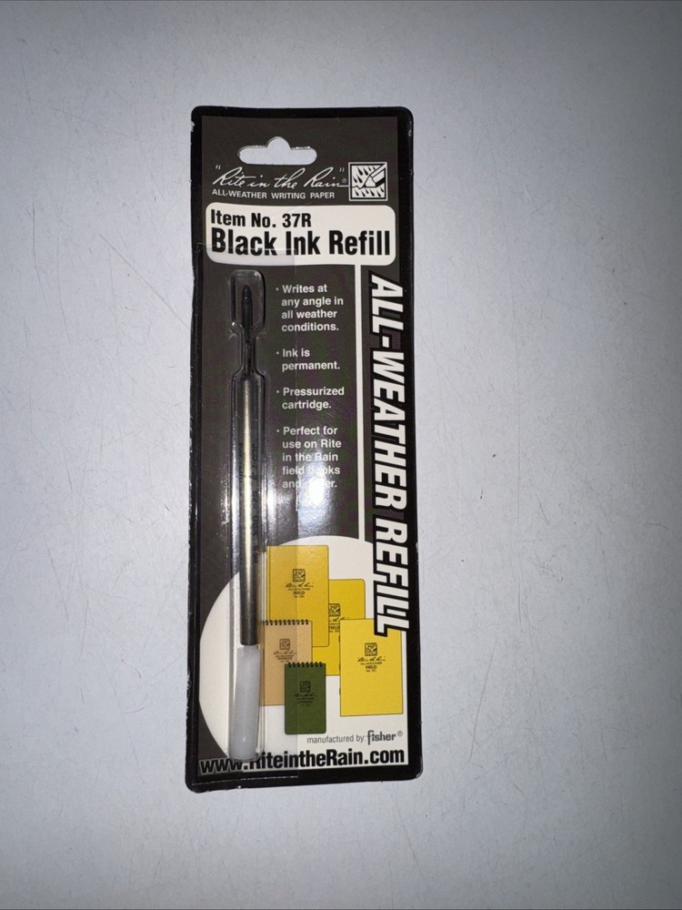 Rite In The Rain 37R Ballpoint Pen Refill,Fine,Black
