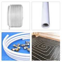 Oxygen Barrier PEX-A Tubing 1/2″x1000Ft Flexible Pex for Hydronic Heating, White