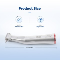 COXO Dental LED Handpiece 1:5 Speed Increasing Optic Fiber Contra Angle CX235C7