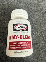 HARRIS SB861 Stay Brite 8 Silver Bearing Solder 1/8″ Spool 1lb w/ Flux 4 oz Kit