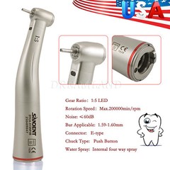 Dental Electric Handpiece 1:5 Contra Angle Fiber Optic SANDENT