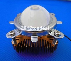 1pcs 10W Cool White High Power LED + 10Watt Driver + 44mm Lens+10w Heatsink DIY
