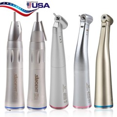 Dental 1:1/1:4.2/1:5 LED Fiber Optic Contra Angle Handpiece Fit E-type Motors