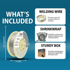 Flux Core Welding Wire E71T-1C .045″ – 33 lb | Gas-Shielded MIG Wire