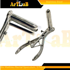 8in Mathieu Anal Rectal Speculum 3 Prong OB/GYN Urology Stainless Steel Speculum