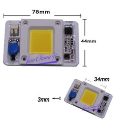 50W white 6000K LED light Engine 110V 220V built-in driver High Power COB led
