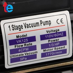 1/3HP 4CFM Air Vacuum Pump MANIFOLD GAUGE Set HVAC AC Refrigerant Kit 3000PSI