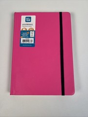 Pen Gear Journal – Writing Book – Simulated Leather  – Pink – 160 Pages