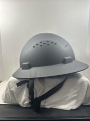 Carbon Fiber Full Brim Hard Hat, OSHA Approved, 4-Point Suspension, ANSI Z89.1