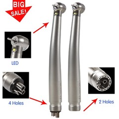 Dental Fiber Optic E-generator LED High Speed Handpiece Turbine 2/4H ASkeadnt ns