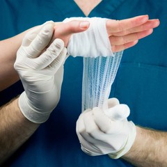 AMMEX White Latex Disposable Exam/Medical Gloves 4 Mil, Powder Free