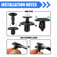 50Pcs Engine Splash Shield Fender Bumper Screw Clips Rivet Fastener For Toyota