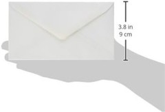 6 3/4 Inch White Gummed Flap Security Envelopes – 100 Count for Professionals