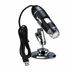 8LED 1000X 10MP USB Digital Microscope Endoscope Magnifier Camera w/ Stand Black