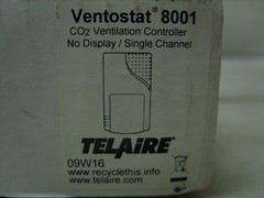 GE TELAIRE VENTOSTAT 8000 SERIES CO2 VENTILATION CONTROLLER – NO DISPLAY – 8001