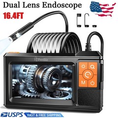 Endoscope Inspection Camera,1080P HD Endoscope,4.3″ IPS Screen,8+1 LED Lights 5M