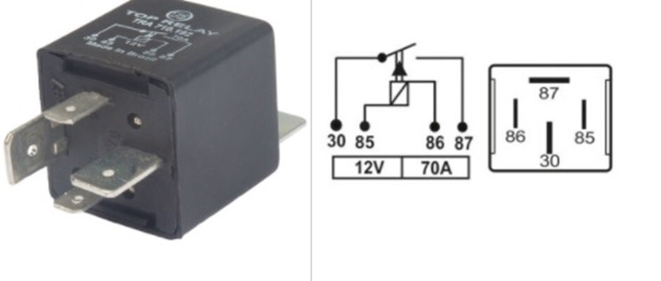 2799993 CLARK FORKLIFT POWER STARTER RELAY 70 AMPS 12 VOLTS RE028