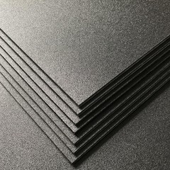 Pack of 2 ABS Plastic Sheet, Black Plastic Sheet 8″ x 12″ x 1/8″ Thick (3mm)
