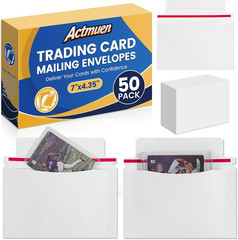 180 Pack Mailer Trading Card Envelopes，7″ X 4.35″ Trading Card Mailers for Shipp