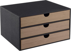Fashion Multicolor Collocation Leather Desk Organizer File Cabinet Executive Off