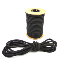 1/2″ x 25′ Black Bungee Cord Marine Grade Heavy Duty Shock Rope Tie Down USA