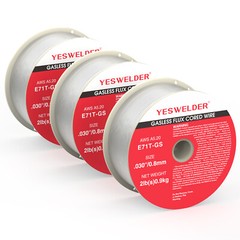 Gasless Flux Core Mig Wire, Mild Steel E71TGS .030″, 2-Pound Spool, 3 Rolls