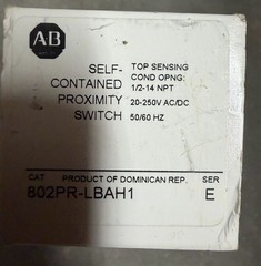 NEW ALLEN BRADLEY 802PR-LBAH1 /E Proximity Switch AC/DC