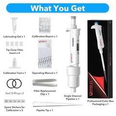 0.1ul-10ml Single Channel Pipettor Adjustable Micropipette Lab Manual Pipettor