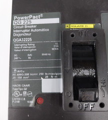 Square D PowerPact 225 Amp I-Line Circuit Breaker 240 VAC 3 Pole QGA32225 (#2)
