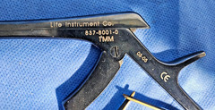 Life Instrument Co 1mm Cervical Spine Kerrison Rongeur, 837-8001-0, 40 degree Up