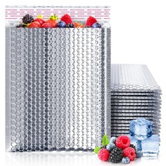 ABC PACK & SUPPLY 11×15 Metallic Thermal Bubble Mailers – 10 Pack Cold Ship