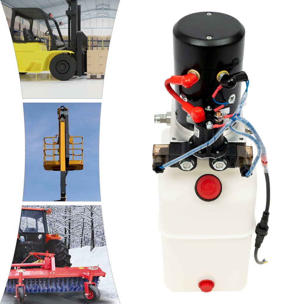 5.68L/6QT Single Acting Hydraulic Pump Hydraulic Pump Motor 1.6KW DC12V 3000RPM