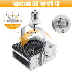 LED Shoebox Area Retrofit Kit Light Bulb 150W E39 Mogul Base Commercial Lighting