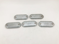 Lot of 5 New Killark 570 Steel Conduit Body Covers 1-1/2″ Form 7