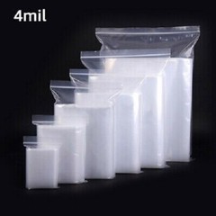 2×3 to 24×24 Clear Zipper Seal Zip Lock Top Reclosable Poly Plastic Bags 4 Mil