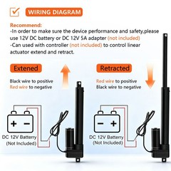 DC 12V Linear Actuator Heavy Duty Stroke 2″~40″ 1000MM 3000N 660lbs Waterproof