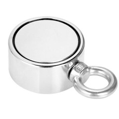 500/700LBS Big Double Sided Fishing Magnet Kit Strong Neodymium Pull Force Hunt