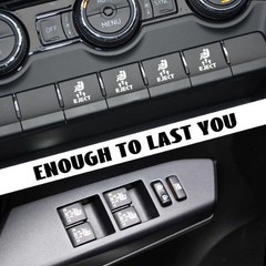 2PCS Eject Blank Car Button Stickers, Funny Seat Eject Vinyl Decal fo Color: M