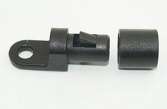 (Pack of 30) 1/4″ Rope Terminal for 7mm (Length not specified), Black