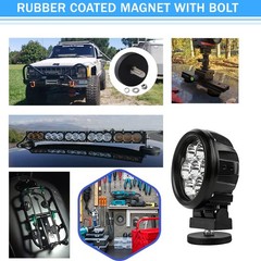 Anti-Scratch Mounting Magnets,130lbs Rubber Coated Super Strong Rare Earth Ma…