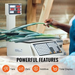 Uimoso 66Lbs 30KG Digital Price Scale for Commercial Food and Meat Weighing
